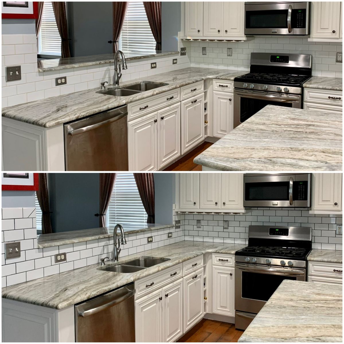 Updating My Kitchen Backsplash by Changing the Grout&nbsp;Color